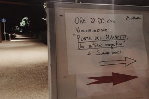 ponte manetti proiezione, poggio a caiano